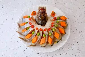 孔雀開屏鱸魚