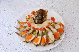 孔雀開屏鱸魚