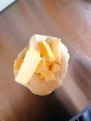 圓鼓鼓的肉鬆麻薯