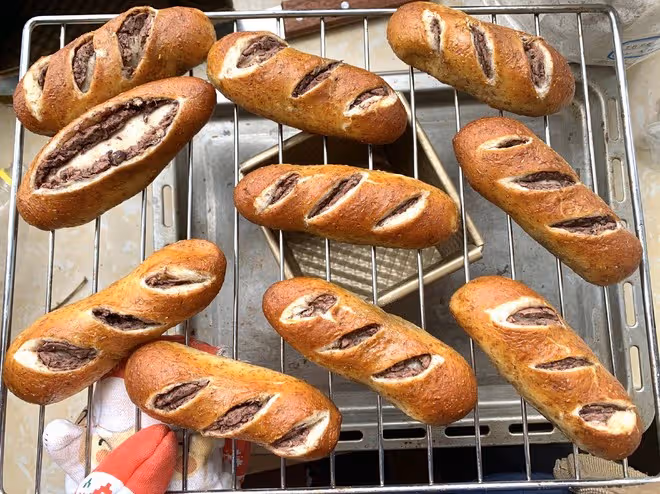 無油無糖低卡鹼水麵包結（紅豆、芋泥全麥原味）pretzel 健身可