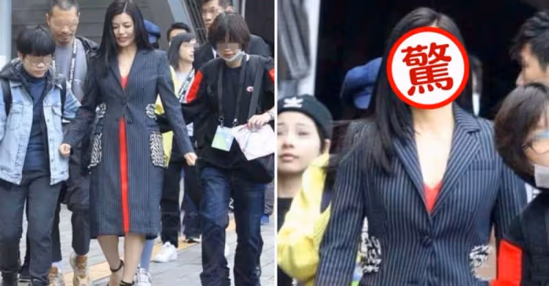 陳妍希「發福」顏值一言難盡！走路要靠工作人員攙扶，網友：衣服扣子都要「甭開」了