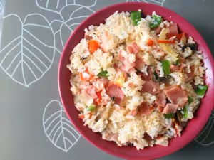 平底鍋培根雜蔬焗飯