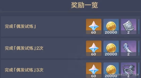 《原神》冒險家試煉全關卡攻略匯總