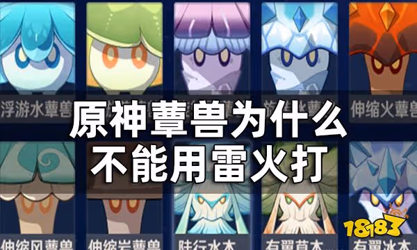 原神蕈獸為什麼不能用雷火打 草神材料蕈獸孢子獲得攻略