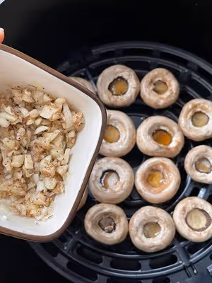 用空氣炸鍋做🍄爆汁口蘑