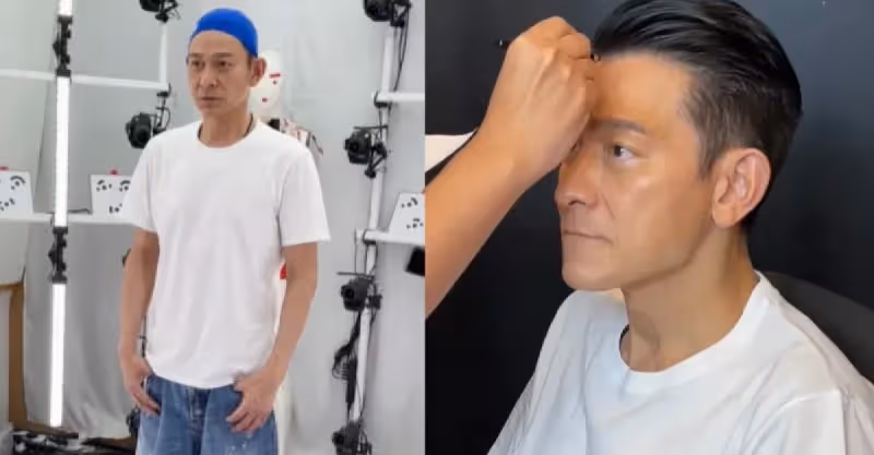 61歲劉德華工作太賣力，一臉猙獰全身用力，胳膊上大塊肌肉明顯