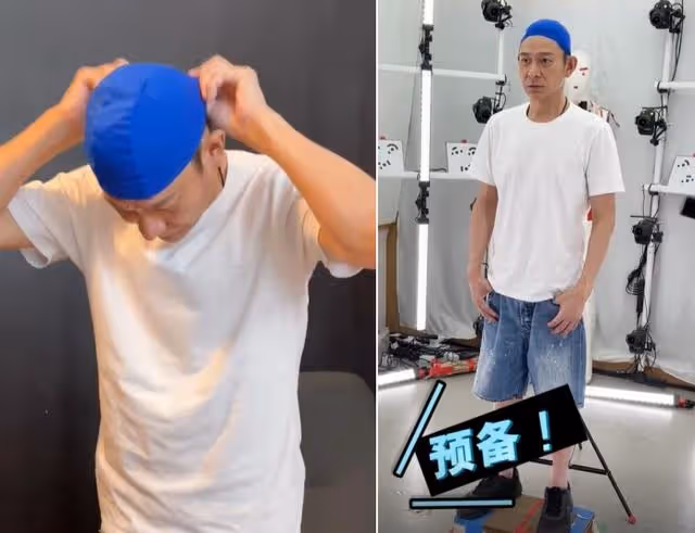 61歲劉德華工作太賣力，一臉猙獰全身用力，胳膊上大塊肌肉明顯
