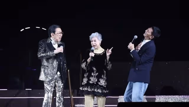 90歲TVB老戲骨紅館開唱！勁歌熱舞引圍觀，義子張家輝現身支持