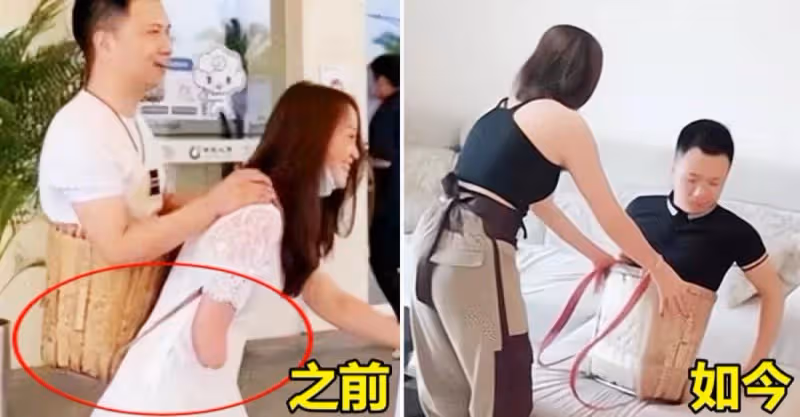 「連體夫妻」走紅後，「無腿」男愛上女粉絲，「獨臂」妻子攜女被離開，二人現狀曝光了