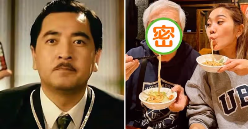 77歲老戲骨秦沛罕露面！滿頭白發「臉色紅潤」和女兒團聚吃面太開心，戲中大哥像個「老頑童」一樣