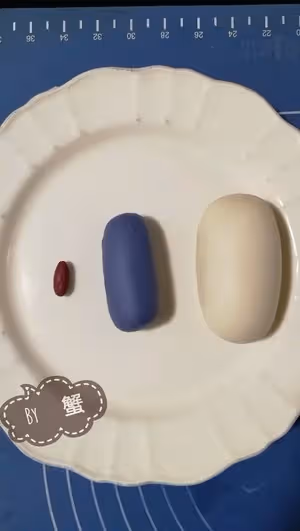 藍帽子小雪人饅頭