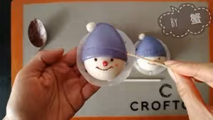藍帽子小雪人饅頭