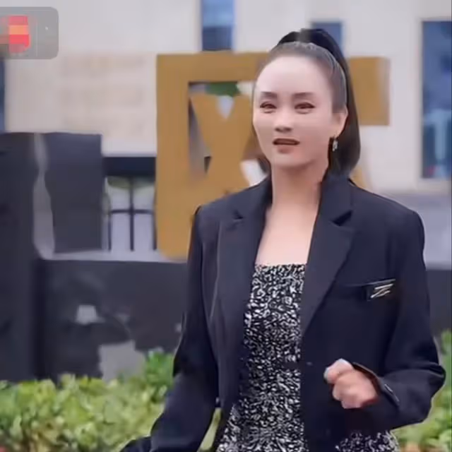 56歲李穎街頭熱舞,身材火辣長腿矚目,美顏過度五官模糊認不出