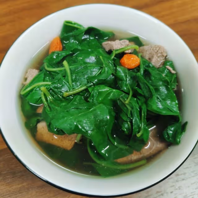枸杞葉豬肝湯