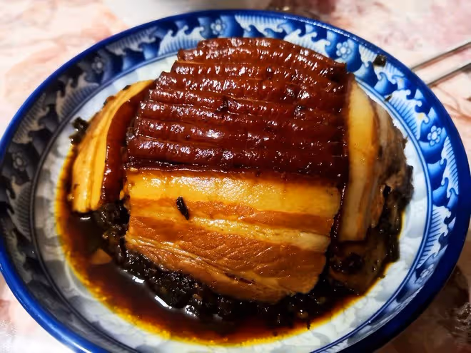 不用油炸更健康的梅菜扣肉