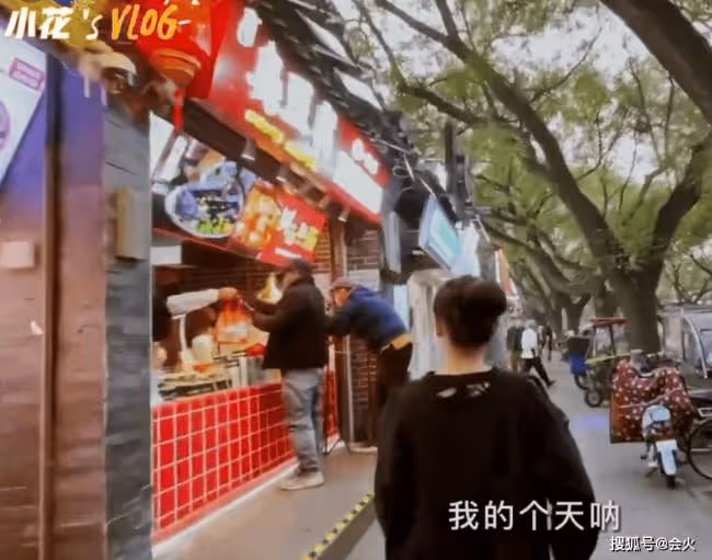 宋佳街頭擼串太豪邁 路邊舉簽子大口狂吃