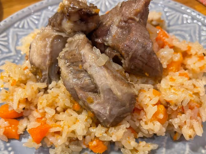 新疆羊肉抓飯（不糊底電飯煲版）