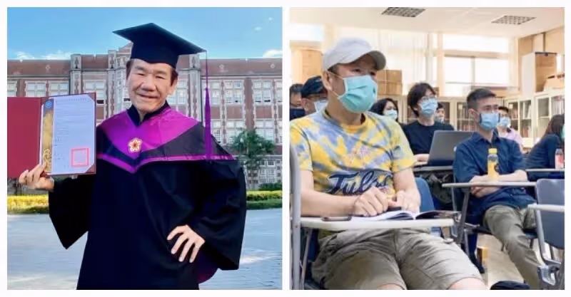 61歲摘碩士學位！男星激動報喜「隔40年再穿畢業服」當年僅專科學歷　「從不請假不缺課」網讚：學到老典範