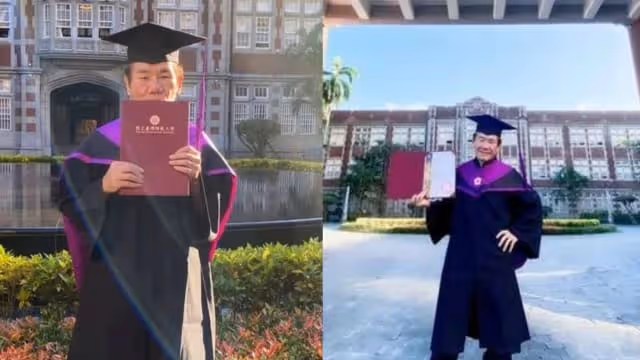 3年寒窗　趙傳拿到碩士學位了！