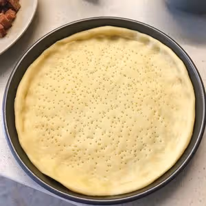 黑椒牛肉火腿雙拼披薩8寸