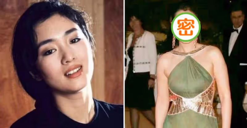 「鞏俐」不愧是國際女神，穿綠色長裙優雅時髦，也只有她能撐得住