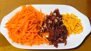 寬胸理氣的胡蘿蔔陳皮炒肉絲