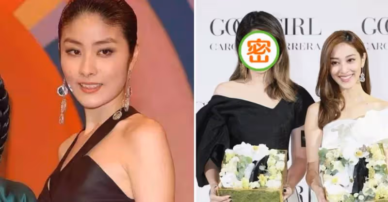 看不出陳慧琳大陳凱琳19歲，穿黑白格紋裙文藝大方，名媛氣質挺濃