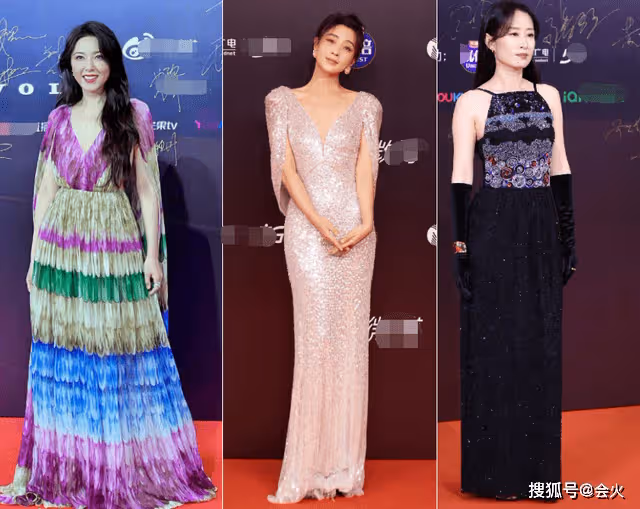 女星紅毯比美:baby薄紗露長腿 趙麗穎明艷動人
