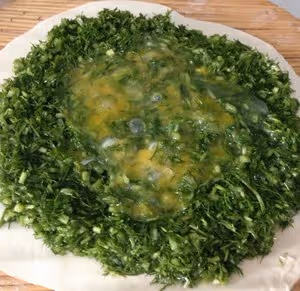 蔬菜（茴香苗）雞蛋合子
