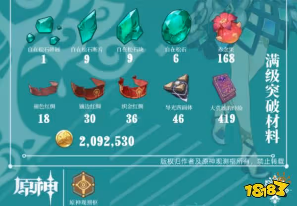 原神琺露珊突破材料有哪些 琺露珊突破材料收集攻略
