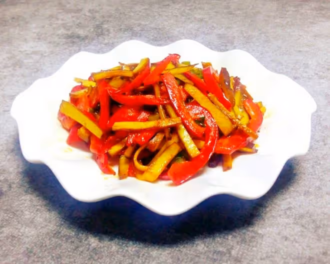 青椒豆腐乾