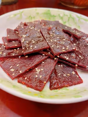 不加澱粉 豬肉脯（好吃得停不下來）