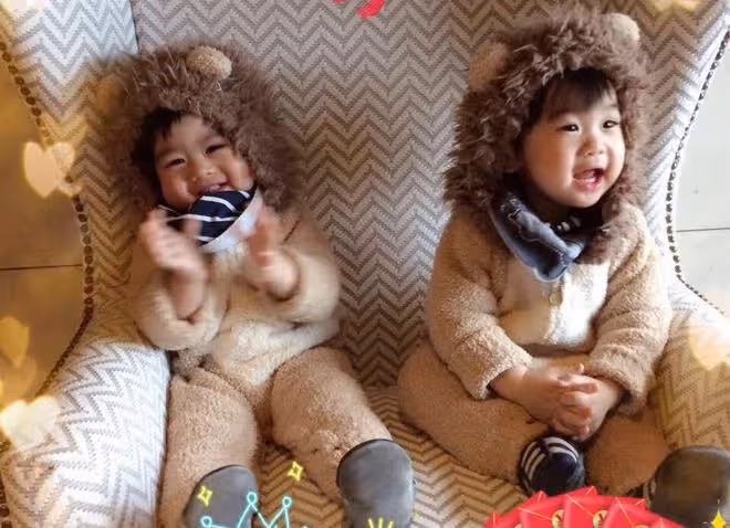 林志穎雙胞胎兒子7歲生日，陳若儀曬近照，兄弟倆一胖一瘦相差大