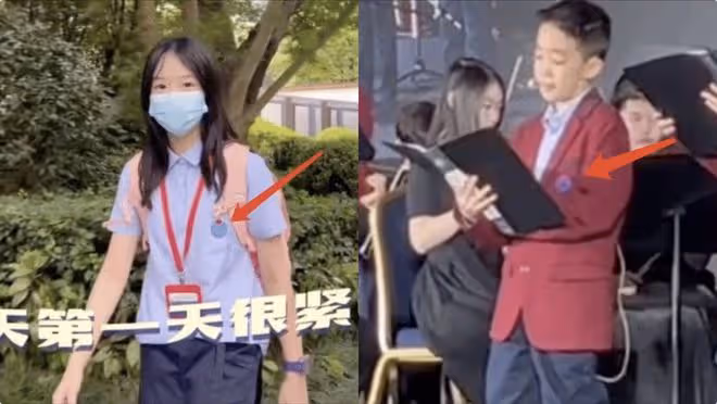 9歲Jasper學校演出畫面曝光，唱歌時搖頭晃腦，把校服穿出嘻哈感