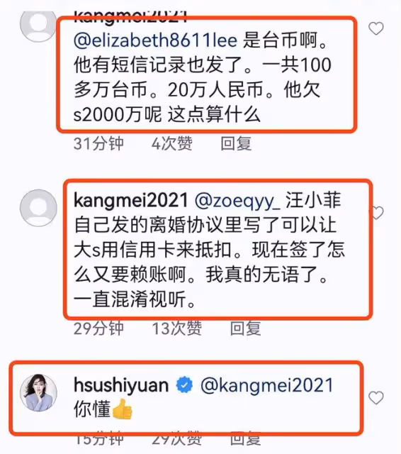 大S不認為用前夫信用卡有何不妥，回應粉絲「你懂」後關閉評論區
