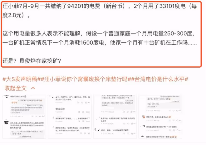 張蘭解釋大s天價電費由來，全家族電錶都接到她家，讓汪小菲繳費