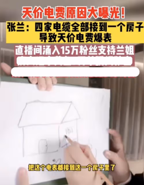 張蘭解釋大s天價電費由來，全家族電錶都接到她家，讓汪小菲繳費