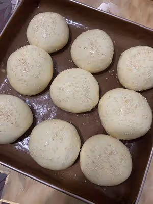 一發拉絲漢堡胚