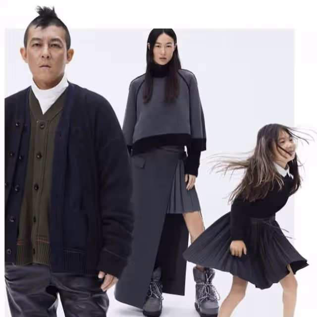 陳冠希曬全家廣告大片，一手抱妻子一手抱女兒，一家三口又酷又颯