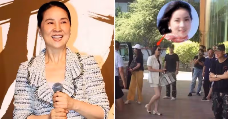 網友偶遇成龍妻子短裙現身，66歲身材氣質依舊不凡，拎20萬包超搶眼，網友：真美！
