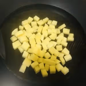 超好吃❗️孜然火腿土豆丁（燒烤料版）