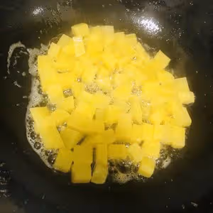 超好吃❗️孜然火腿土豆丁（燒烤料版）
