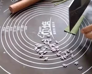 薰衣草造型花樣饅頭