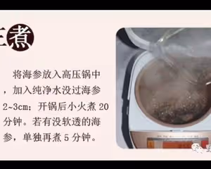 干海參的泡發方法