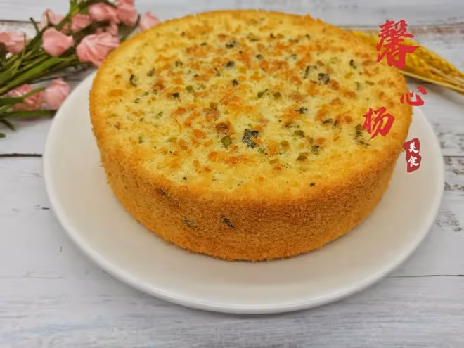 不開裂、不塌陷的蔥香肉鬆戚風蛋糕