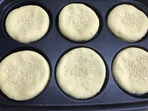 黃米麵豆沙黏餅