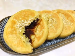 黃米麵豆沙黏餅