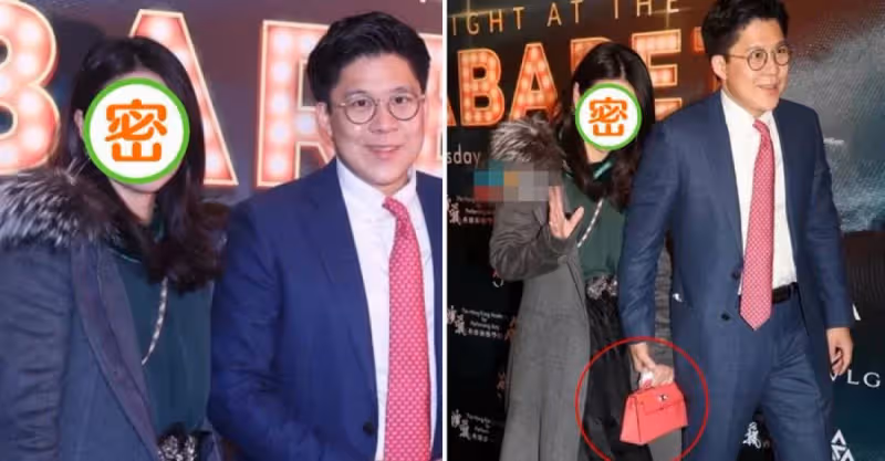 郭晶晶出席豪門派對，一改樸素拎53萬名牌包，與霍啟剛牽手太甜蜜