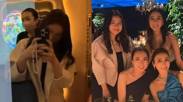 豪門受不受寵區別有多大？呂麗君女兒邊緣化，甘比女兒玩頂級派對
