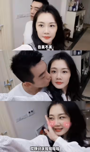 苗苗曬恩愛日常，被鄭愷親吻臉頰甜蜜放閃，妹妹頻頻出鏡引反感